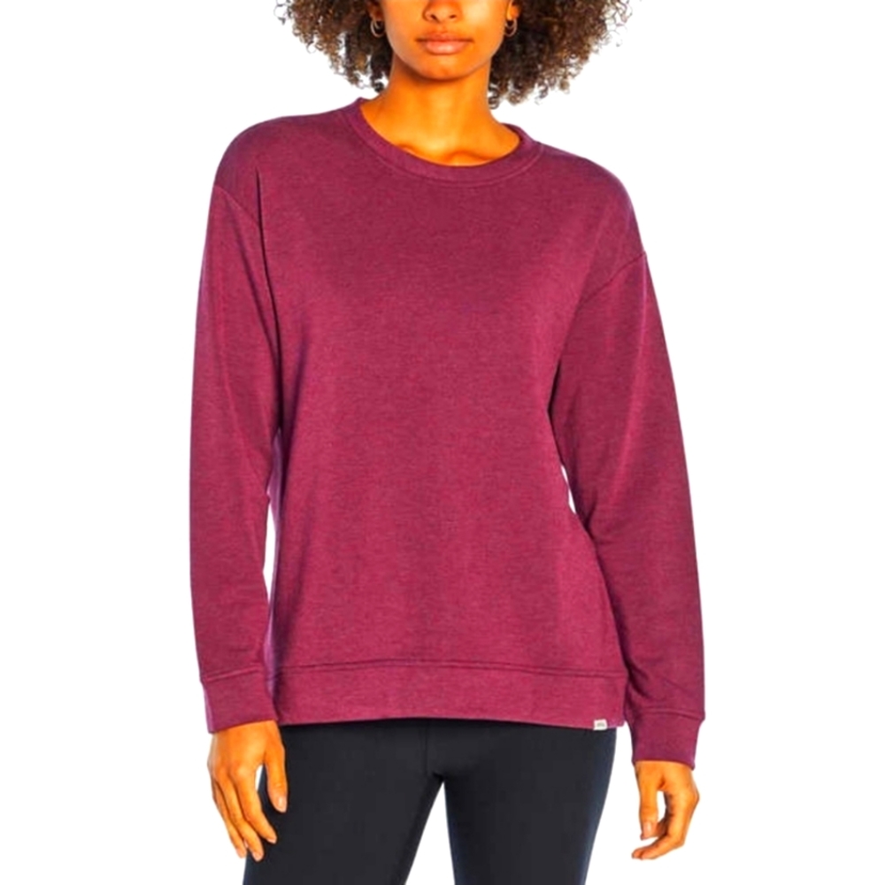 Orvis Cozy Crew Neck Pullover Sweatshirt Brick Red Small